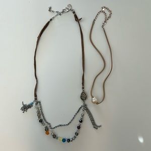 Set of Leather Necklaces